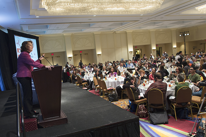 NOW President Terry O'Neill told the Women's Forum that they need to put women -- not bicycles -- at the center of their analysis. Photo: Brian Palmer