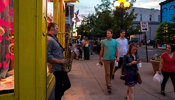 Planners will more easily be able to design "Great Streets" like Fifth Street in Dayton, Ohio, pending new federal rules. Photo: APA