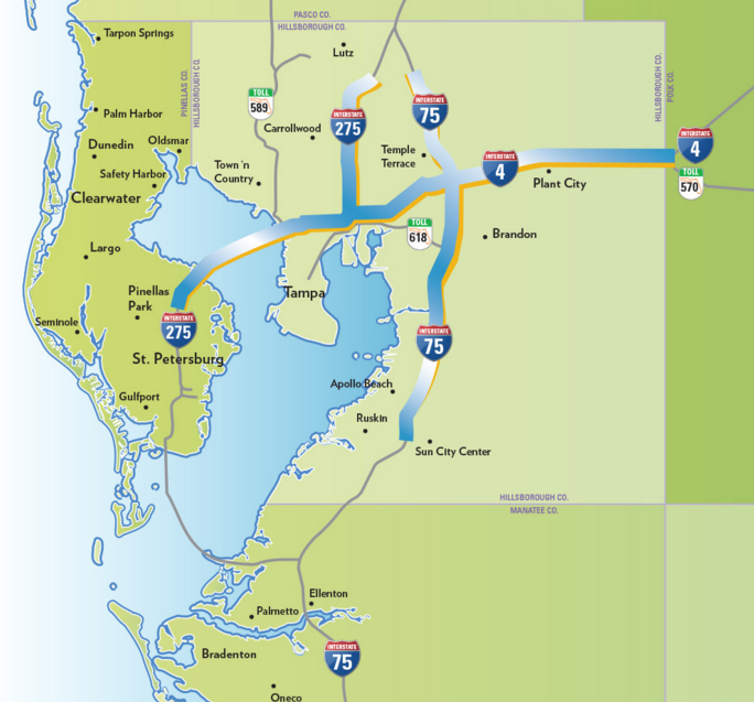 This is what $3.3 billion in express lanes looks like. Image: Florida DOT