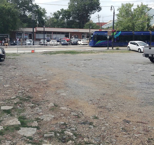 Atlanta's streetcar route is still surrounded by parking lots. Photo: Streetcarviews/Tumblr