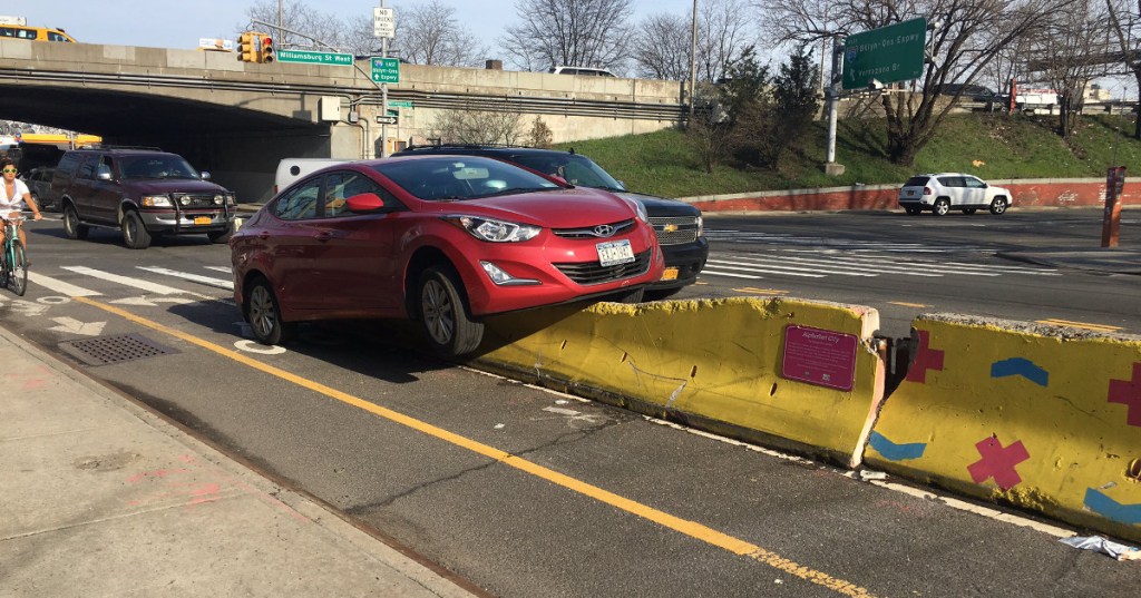 Hot Take: People Sometimes Bump Into Bike Lane Separators, and That’s OK