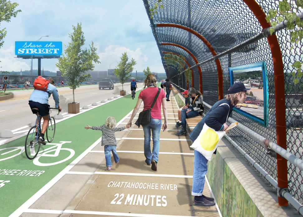 Two-Week Pilot Lets Columbus, Georgia, Test Road Diet as Part of Bigger Plan