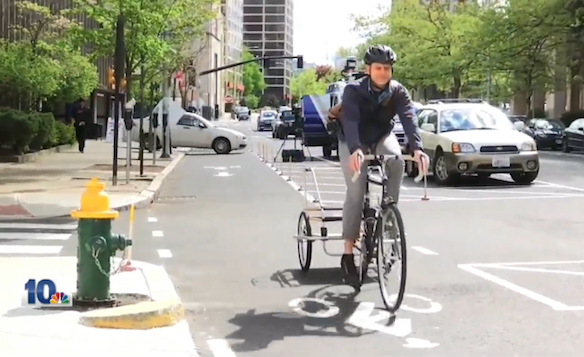 Providence Will Keep DIY Plungers in Place to Prevent Cars From Clogging Bike Lane