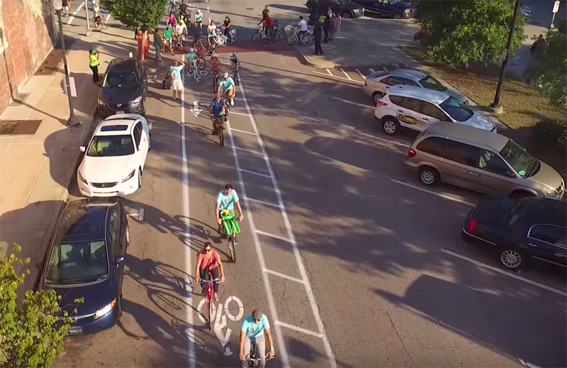 Macon, Georgia, Striped a Good Network of Temporary Bike Lanes and Cycling Soared