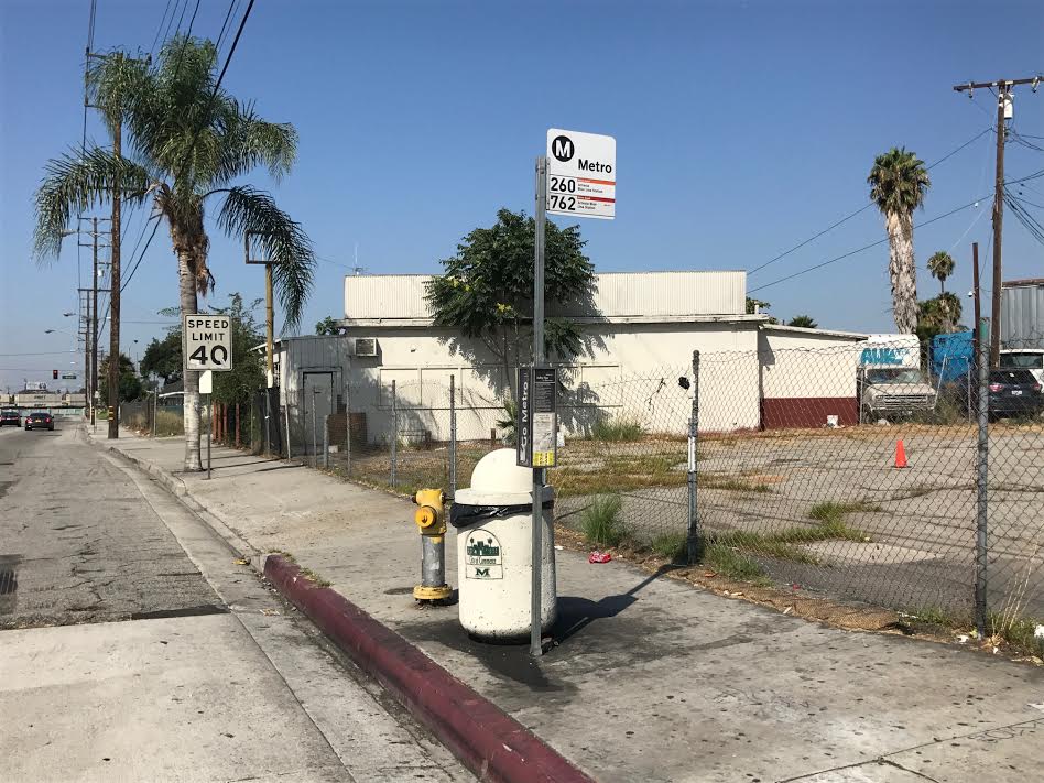 commerce ca bus stop