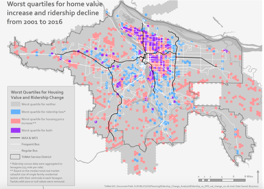 Rising Rents Lead to Falling Bus Ridership in Portland