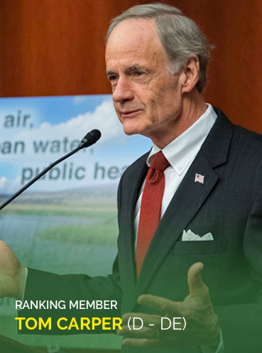 Delaware Senator Tom Carper, the ranking Dem on the infrastructure committee, is practically begging for a Trump infrastructure plan. Photo: a href="https://www.epw.senate.gov/public/">Senate EPW