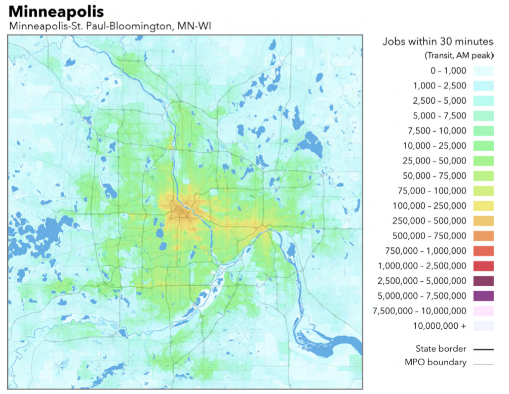 These Are the American Cities Where Transit Access to Jobs Is Getting Better