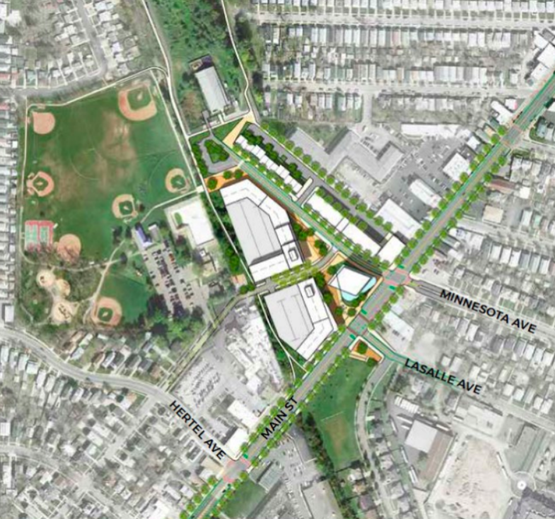 LeSalle Station, conceptual redevelopment. Image via Fred Frank