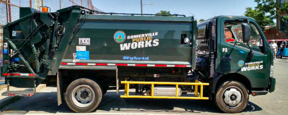 A garbage truck with cab over design. Photo: NACTO