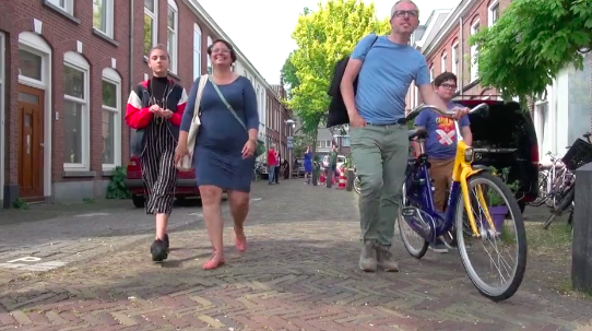 A Dutch woonerf.
