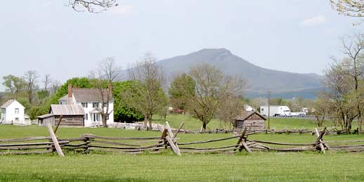 This Civil War battlefield is right next to Interstate 81.
