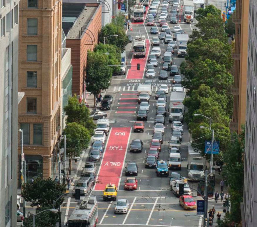 The Magic of Red Painted Bus Lanes