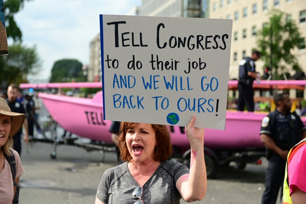 Climate Protests Stop D.C. Traffic Dead