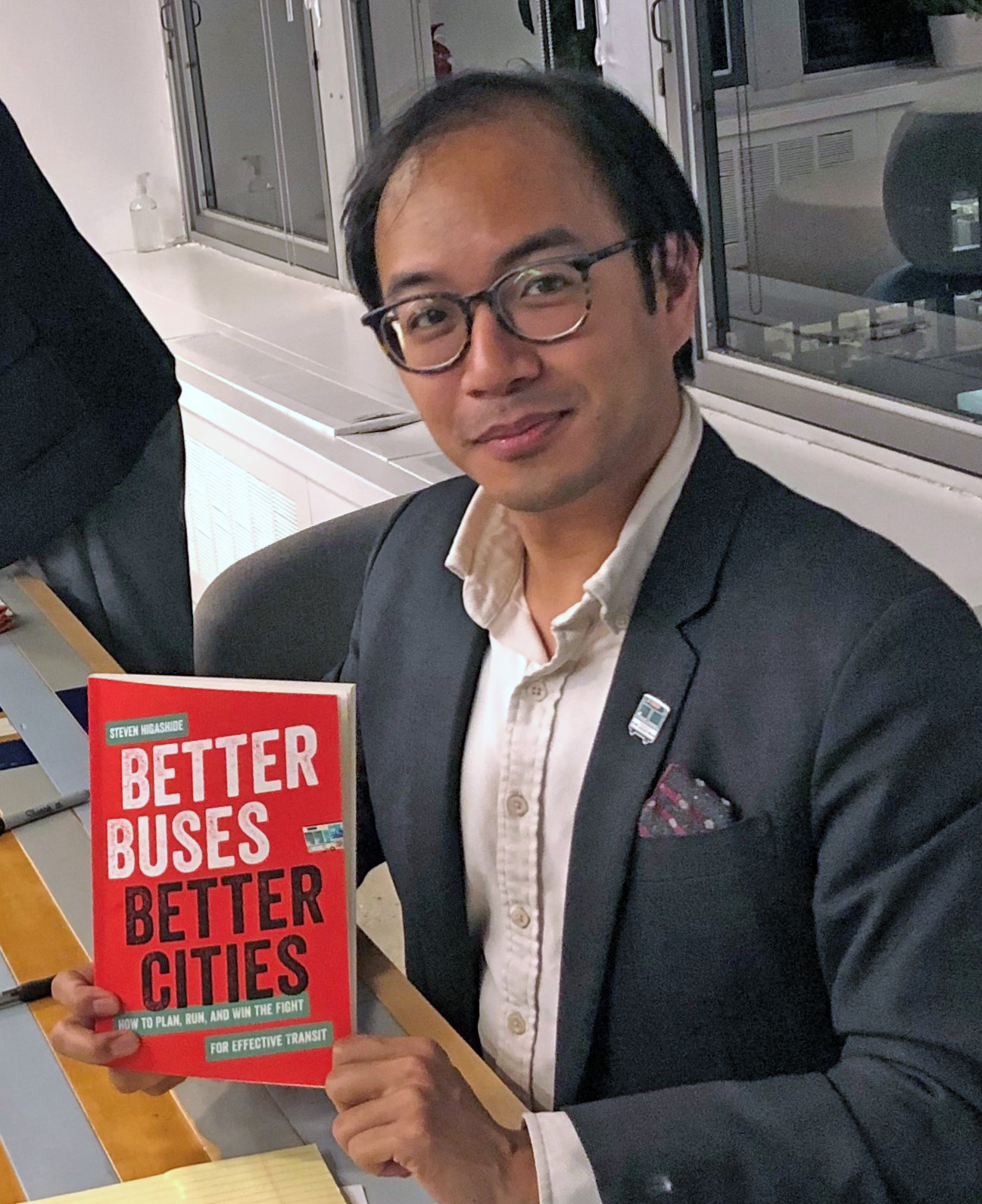 Steven Higashide at a recent TransitCenter event. Photo: Aaron Short