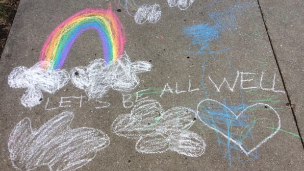 Chicagoans use tactical urbanism to cheer each other up during the pandemic