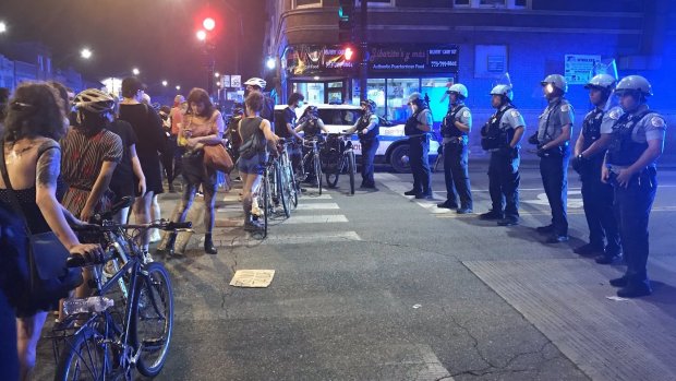 Cops Seize Protesters’ Bikes in Chicago