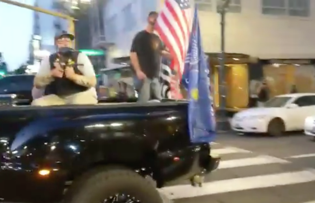 The Flag-Covered Assault Truck is ‘Trump 2020’ Ad