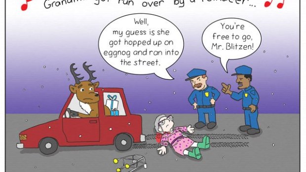A Round and a Roundy: Grandma Got Run Over By a Reindeer — And the NYPD Victim-Blames Again