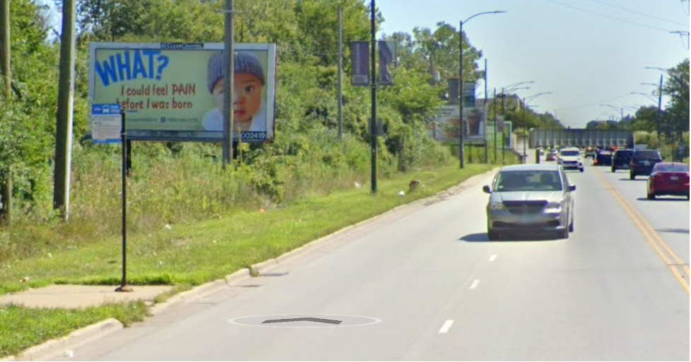 Bus stop billboard