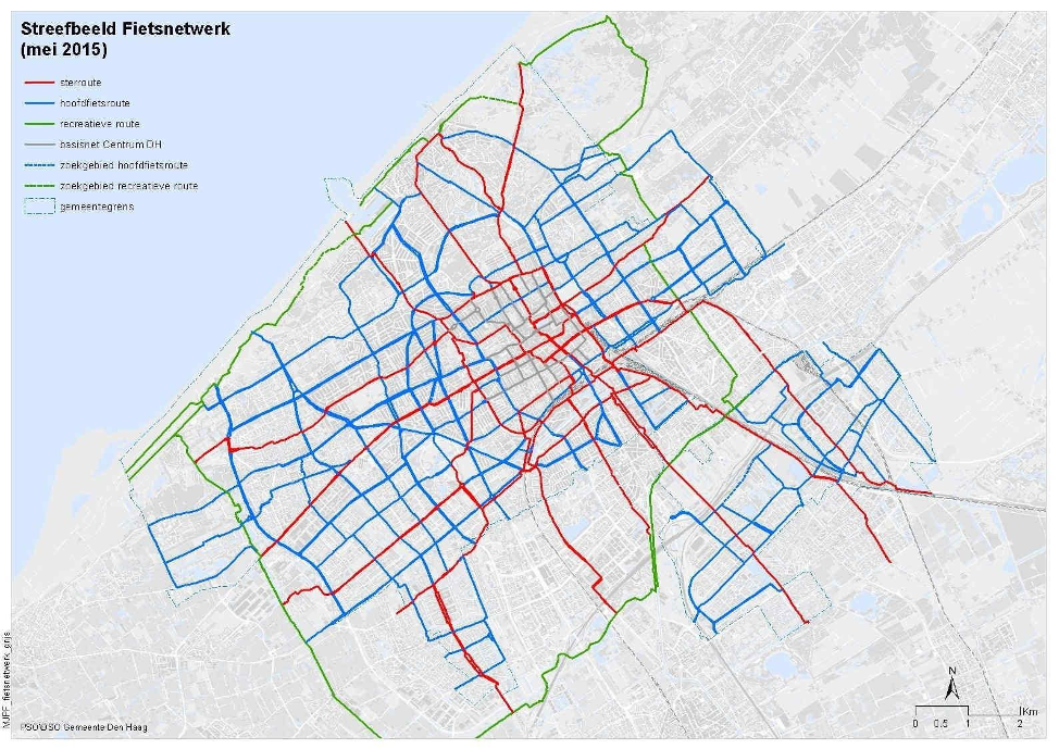 Dutch cycling map