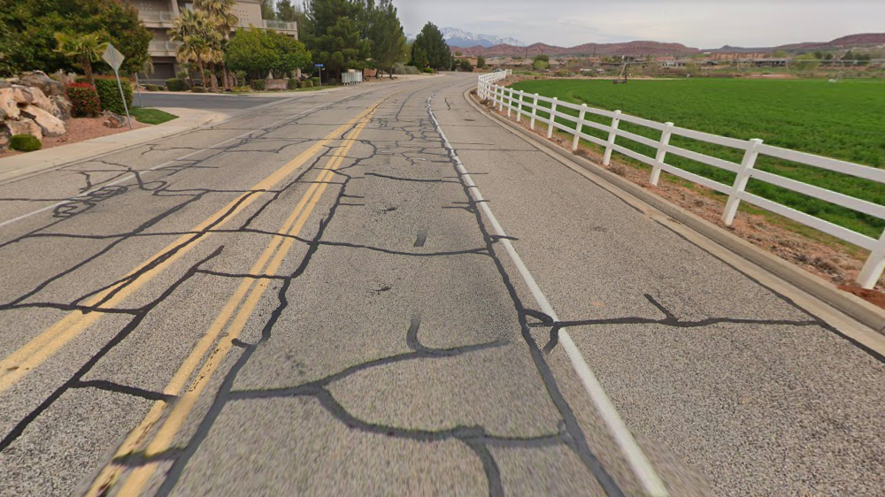 The approximate location of Shawn Bradley's crash. Photo: Google Maps.
