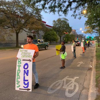 What it was like being part of Better Streets Chicago’s people-protected bike lane protest