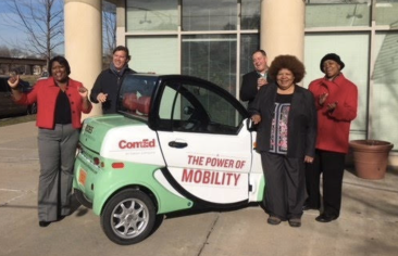 Bronzeville Mobility Pilot offered seniors $3 local rides in small, low-speed electric cars