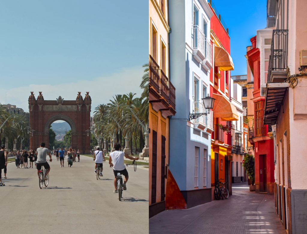 Cycling Through COVID-19: Barcelona and Seville