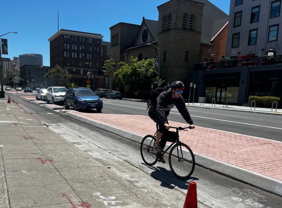 See It: San Francisco’s Impressive New Concrete-Island-Protected Bike Lanes