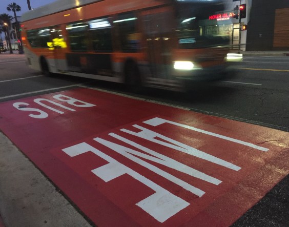 LA Looks to Approve On-Bus Camera Enforcement Ticketing Drivers Who Park in Bus Lanes