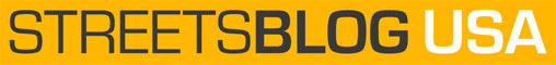 Header image that reads "Streetsblog USA" in white and black text, on a yellow background