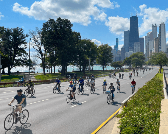 Another Fantastic ‘Bike the Drive’ Event Highlights the Benefits of Downtown Chicago Less Car-Centric
