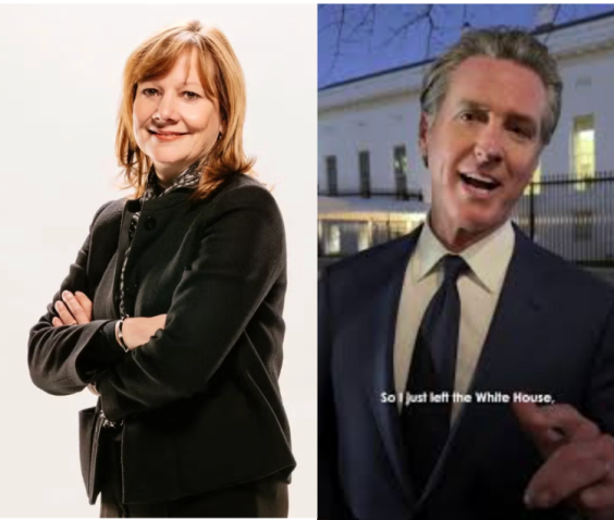 Newsom Names GM CEO Mary Barra as Villain in Fight with Feds over Air Quality