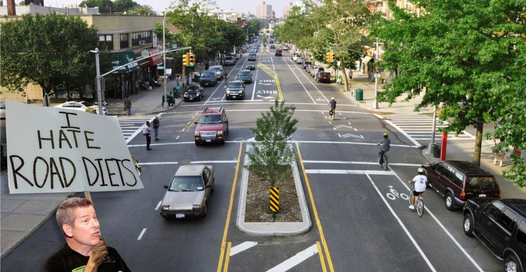 US DOT Doesn’t Want to Fund Road Diets Anymore