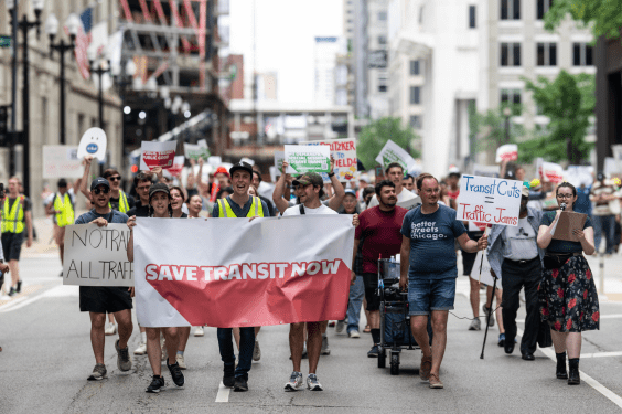 Advocates Fight To Prevent 40% Transit Service Cuts in Illinois