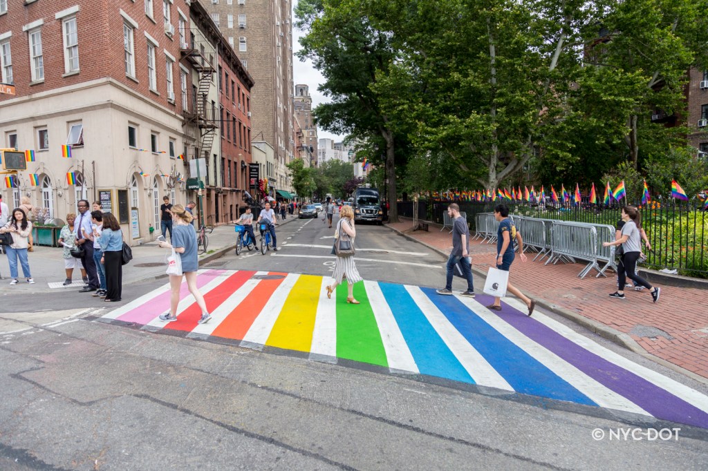 Will Sean Duffy’s Crackdown on Colorful Crosswalks Extend to Conservative-Coded Asphalt Art, Too?