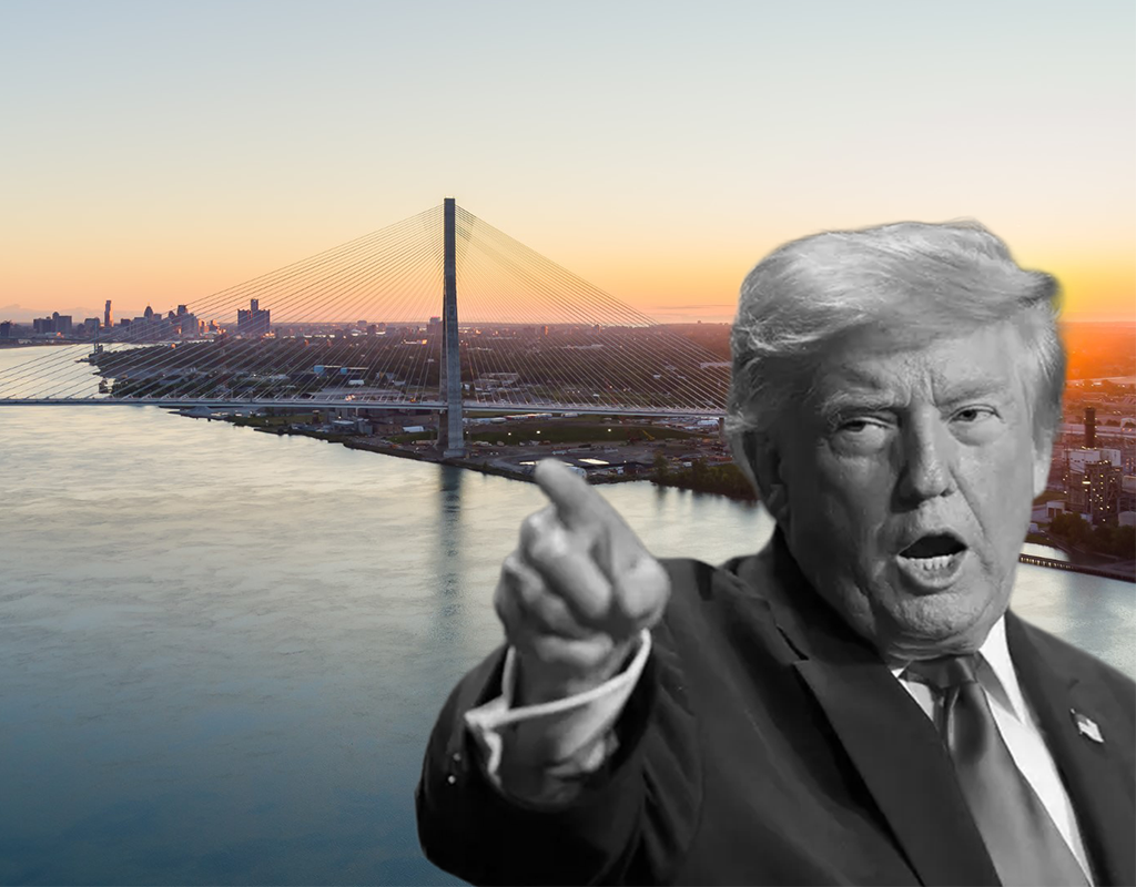 A New US-Canada Bridge Opposed By Trump Has a One-of-a-Kind Bike Path